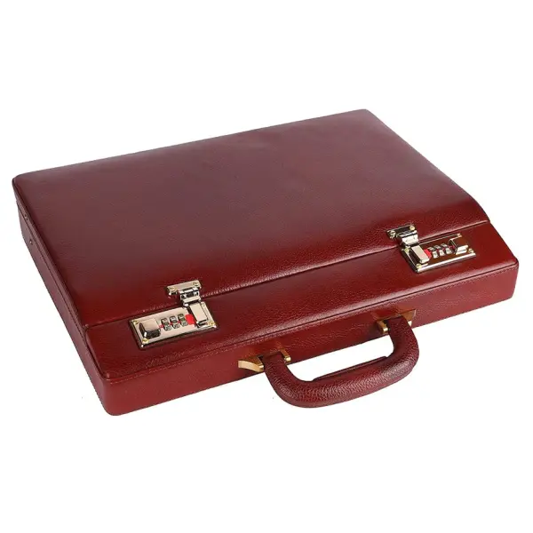 Rich Brown Office Suitcase Briefcase